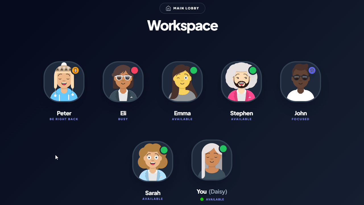 See who's available instantly